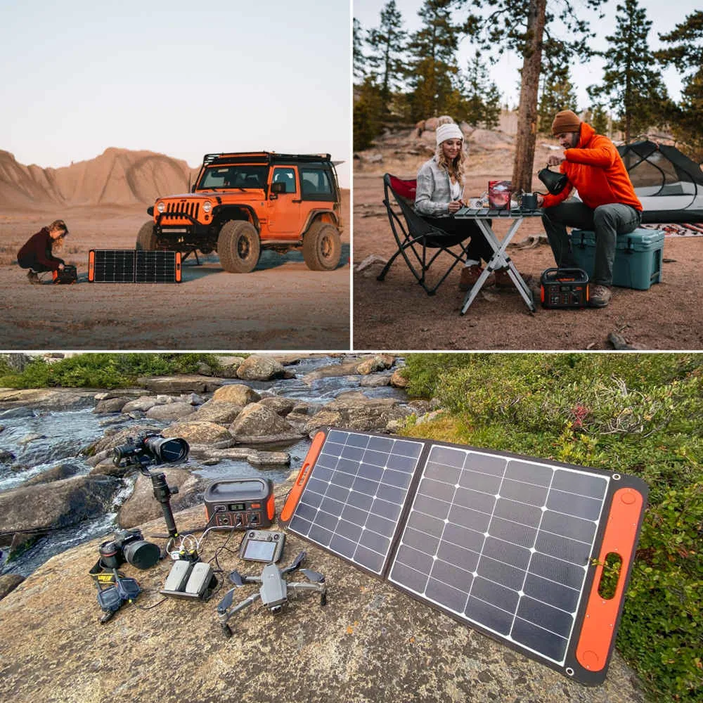 Jackery Solar Generator 500 Portable Power Kit (1*Explorer 500   1 * SolarSaga 100W)