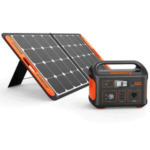 Jackery Solar Generator 500 Portable Power Kit (1*Explorer 500   1 * SolarSaga 100W)