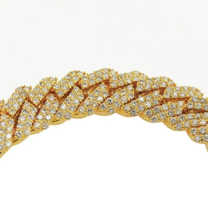 JDBR133.6 - CUSTOM DIAMOND CUBAN BRACELET