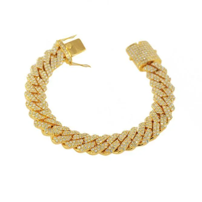 JDBR133.6 - CUSTOM DIAMOND CUBAN BRACELET