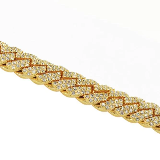 JDBR133.6 - CUSTOM DIAMOND CUBAN BRACELET