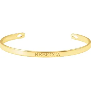 JDTKSP-BRC892- 14K Engravable Cuff 7" Bracelet/Bangle