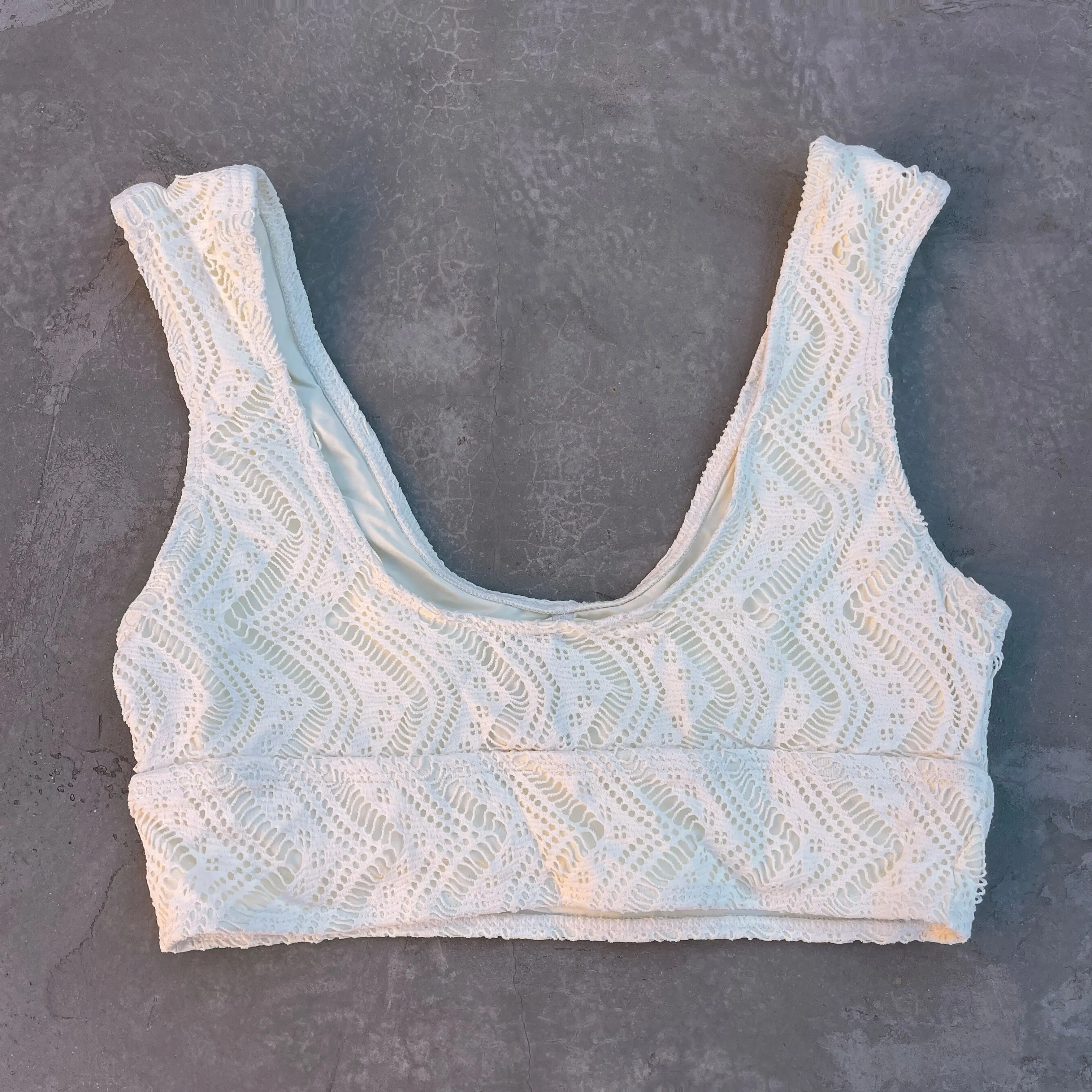 Jurere Crochet Macrame Crop Top