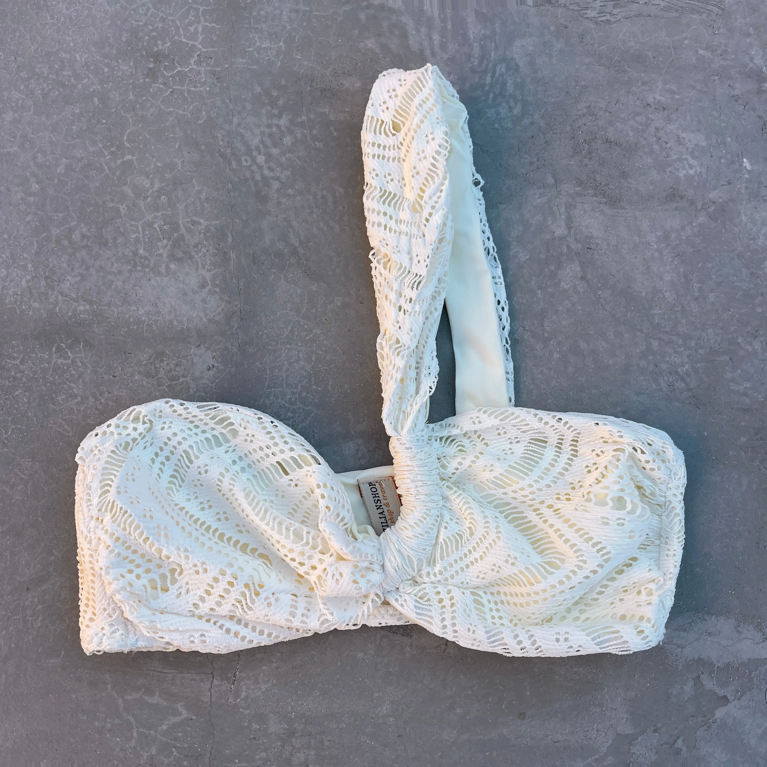 Jurere Crochet Macrame Greek Crop Top