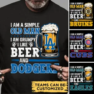 Just A Simple Old Man - Customized Shirt
