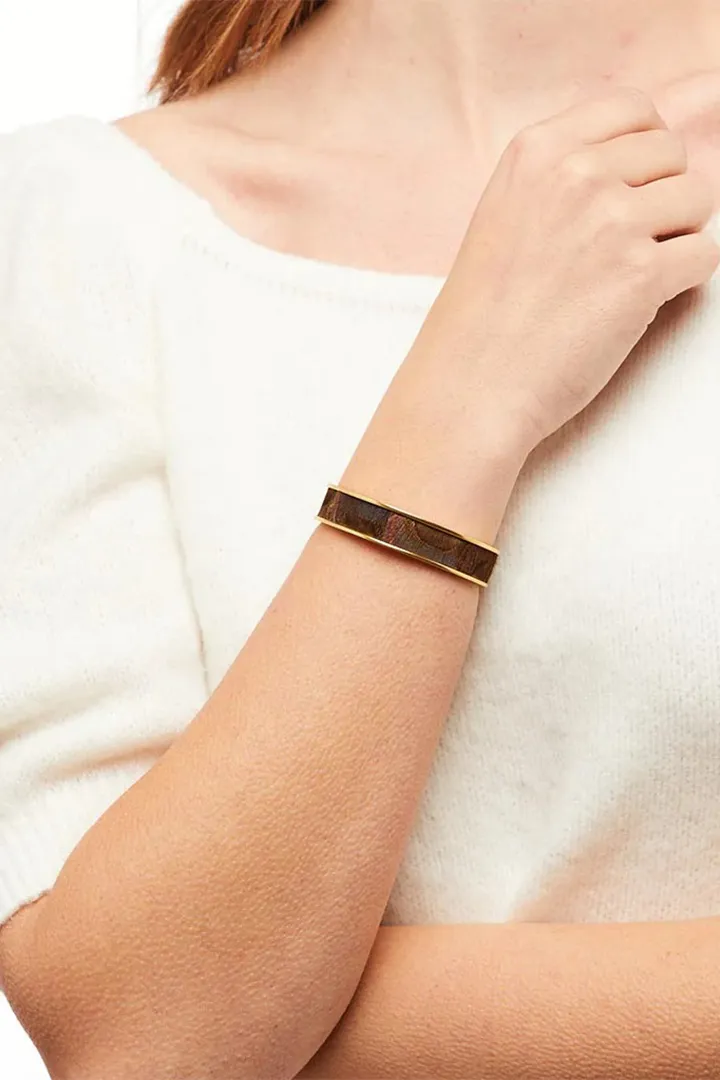 KNOCK OUT THIN CUFF FEATHER BRACELET