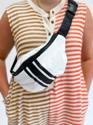 Kona Cove Beach Bum Bag-Stripe White/Black