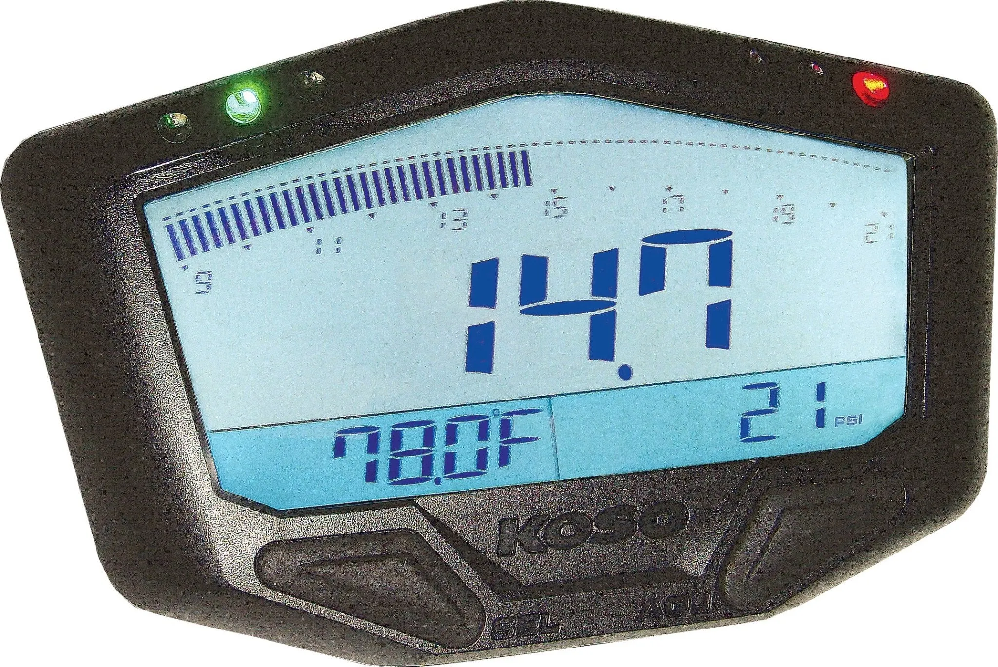 KOSO BA029001 X-2 Boost Gauge w/Air/Fuel Ratio & Temperature