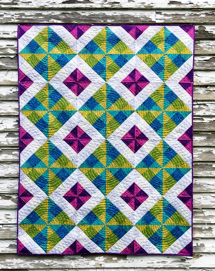 Kwik Twirling Squares  Pattern
