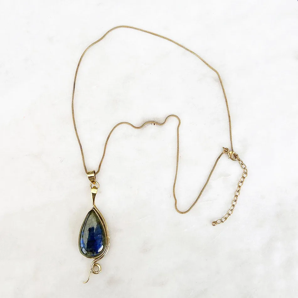Labradorite Lover's Statement Necklace, India