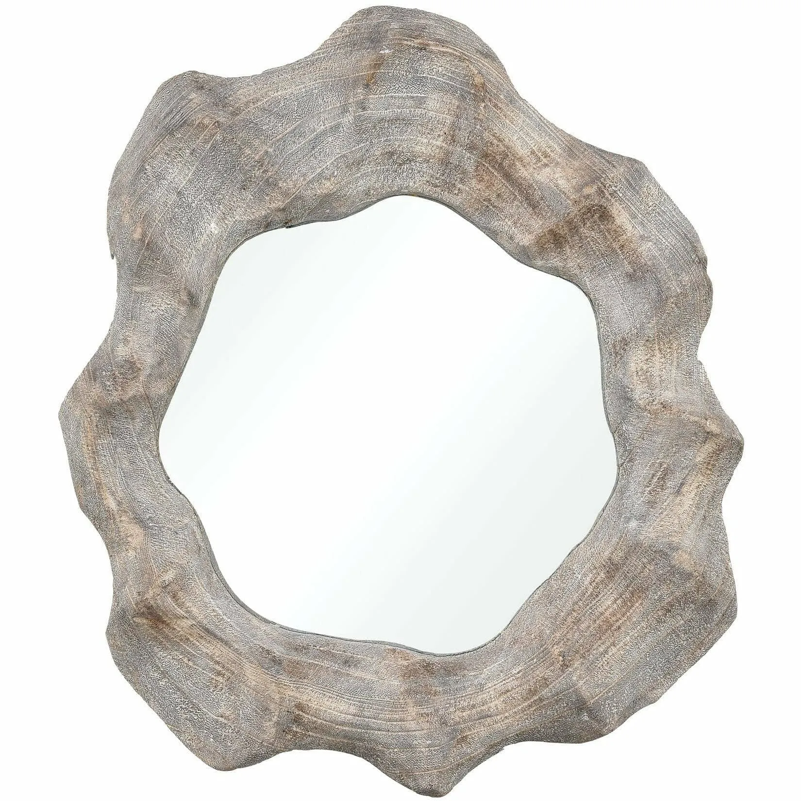Land to Air Organic Weathered Driftwood Wall Mirror