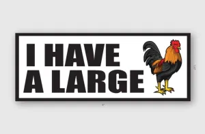 LARGE COCK STICKER