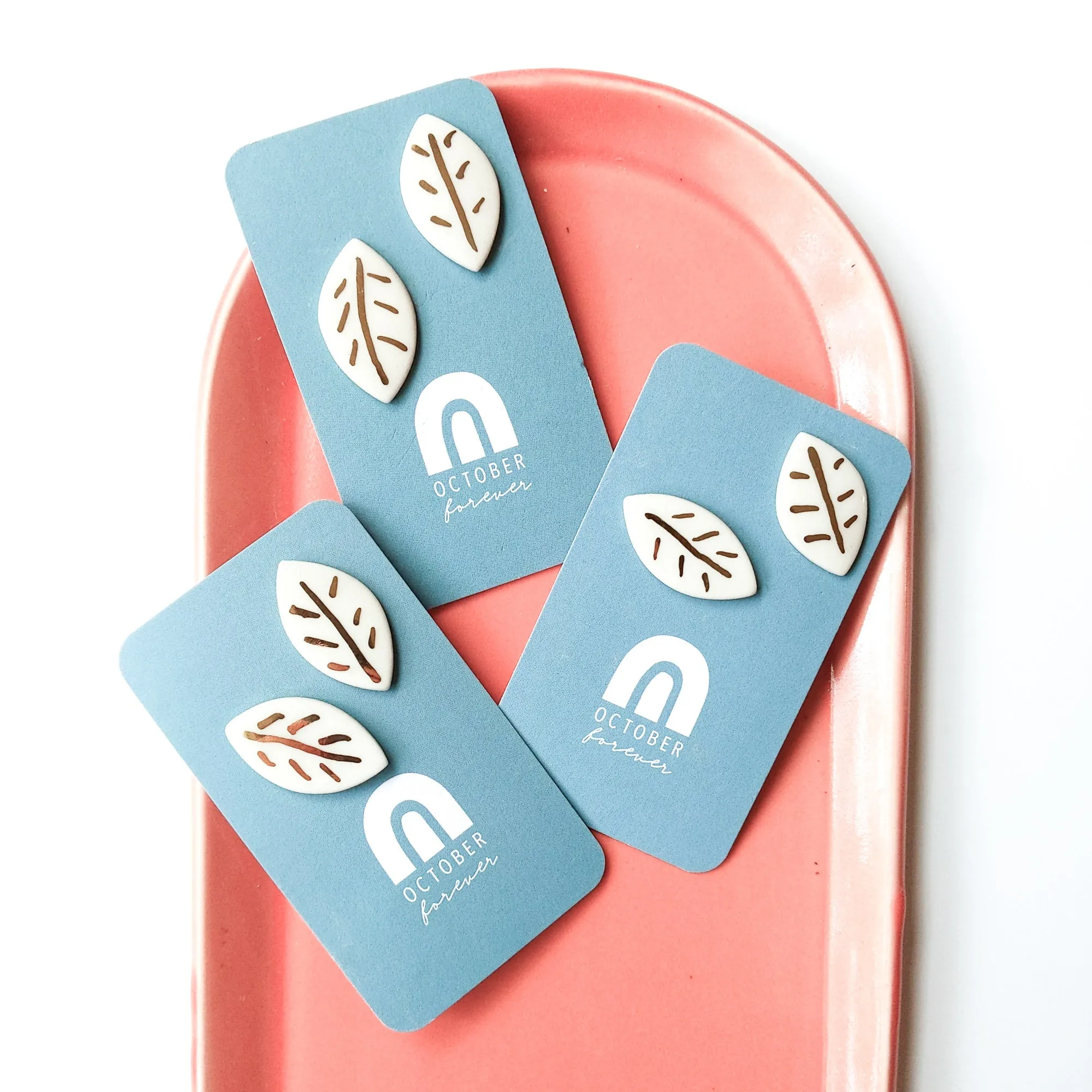 Leaf Statement Studs