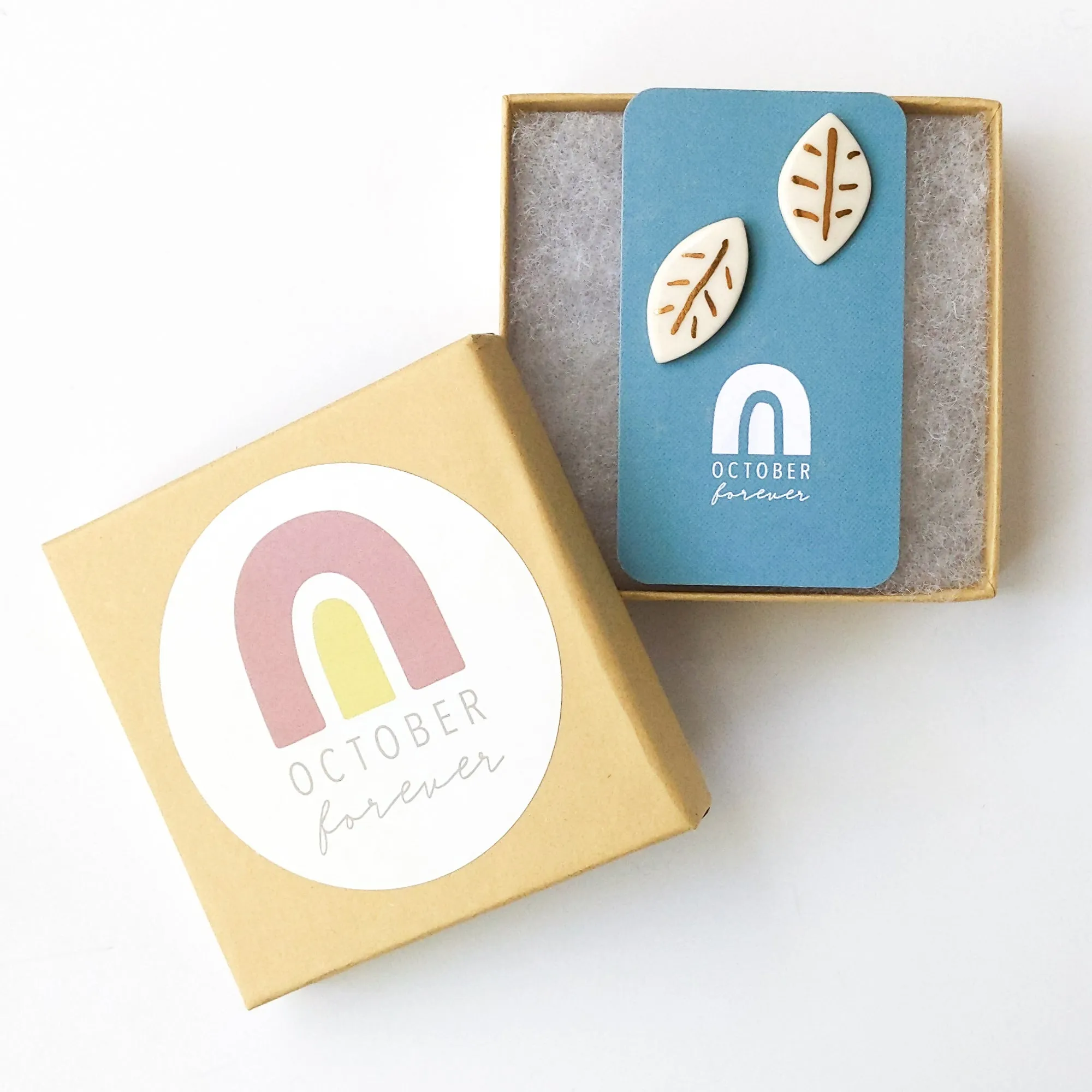 Leaf Statement Studs