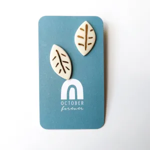 Leaf Statement Studs