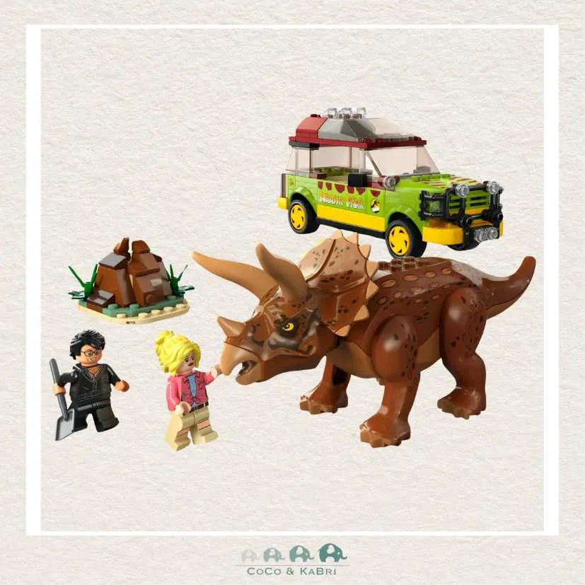 LEGO® Jurassic Park Triceratops Research Building Toy Set