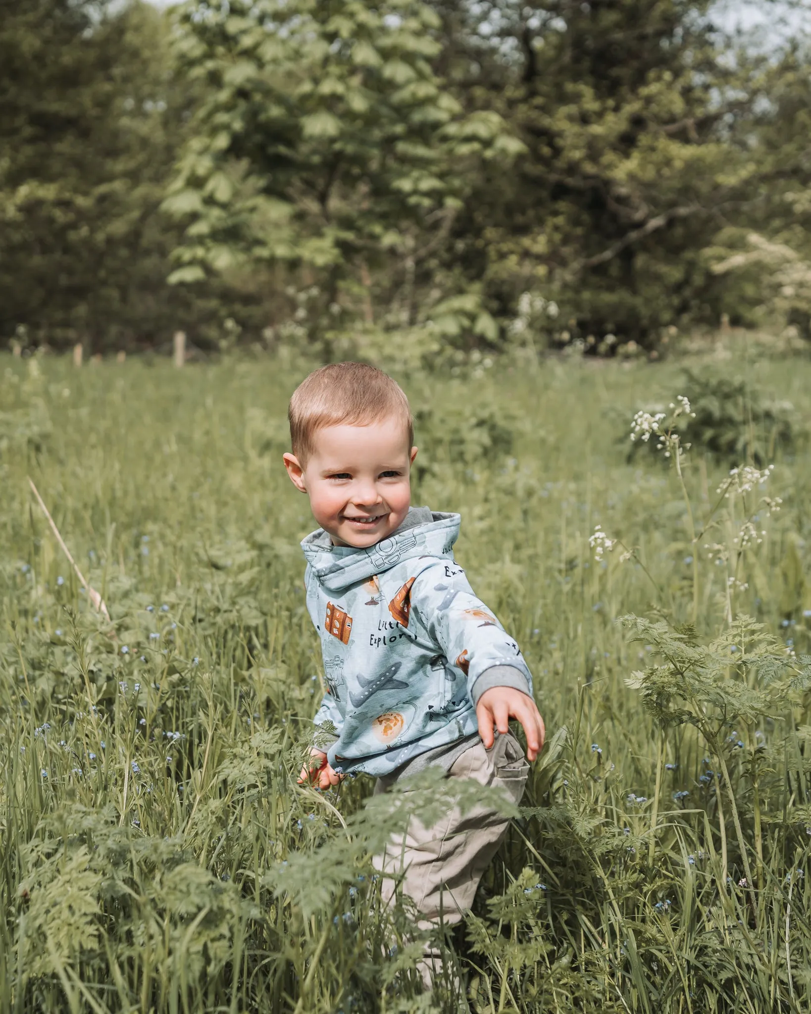 Little Explorer Hoodie - Blue