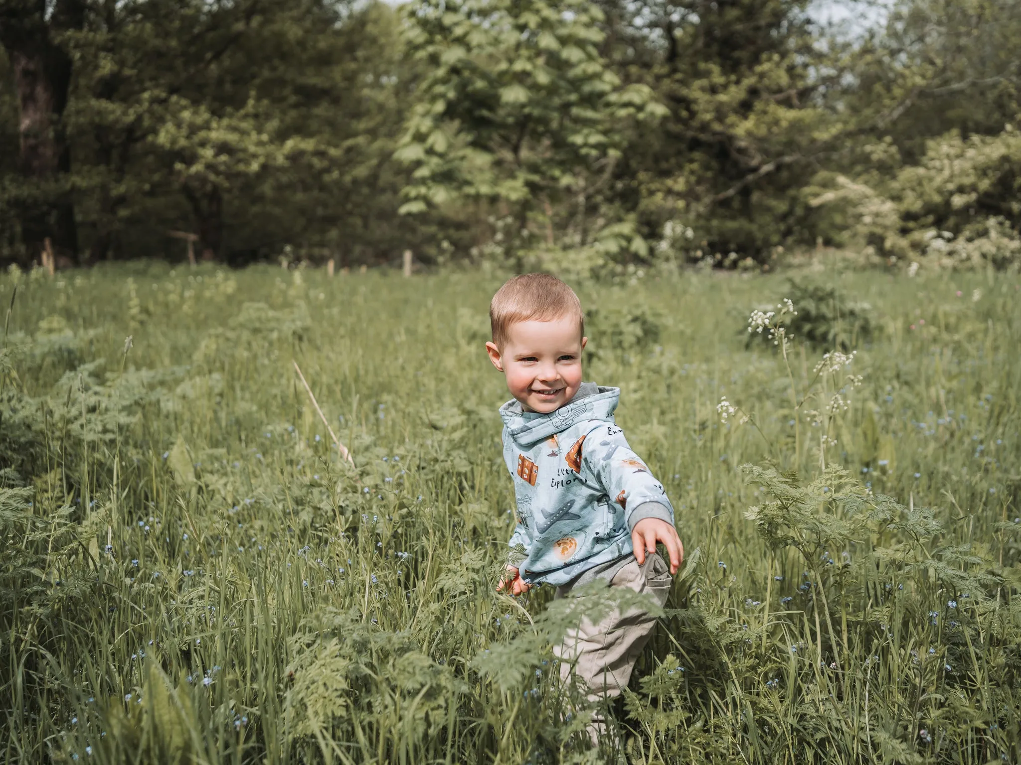 Little Explorer Hoodie - Blue