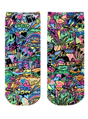 Living Royal Unisex Ankle Fashion Socks, World of Color, One Size
