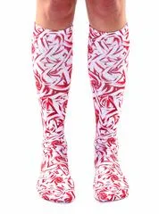 Living Royal Unisex Knee High Fashion Socks, Candy Cane, One Size