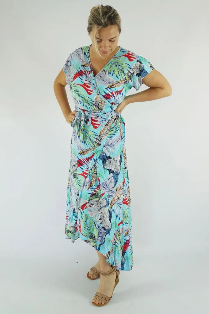 Long Wrap Dress "Wilderness"