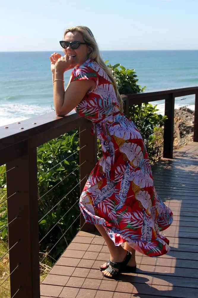 Long Wrap Dress "Wilderness"