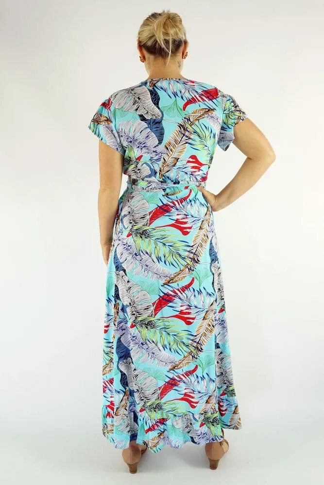 Long Wrap Dress "Wilderness"