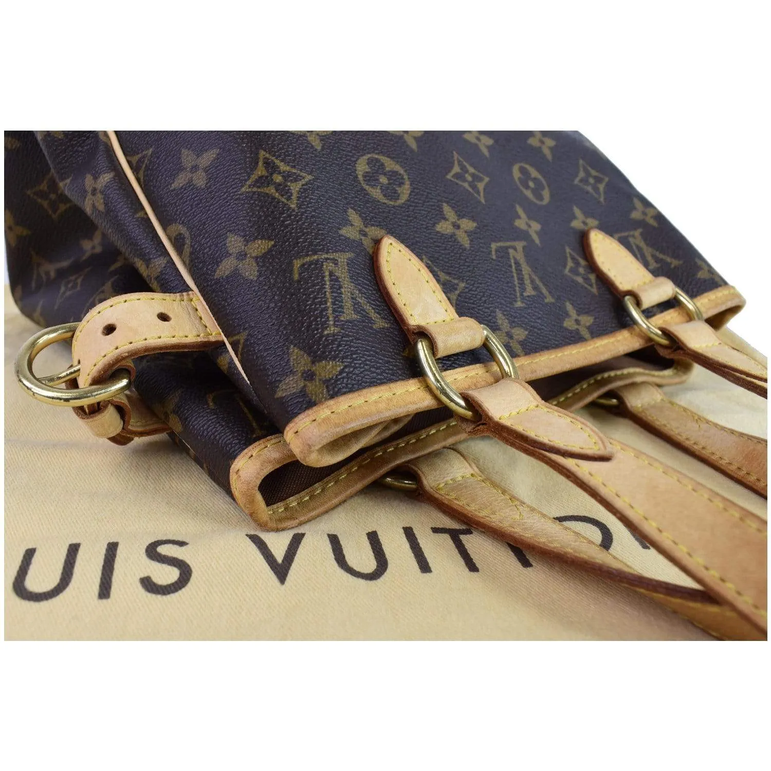 LOUIS VUITTON Batignolles Vertical Monogram Canvas Tote Bag Brown - 25% OFF