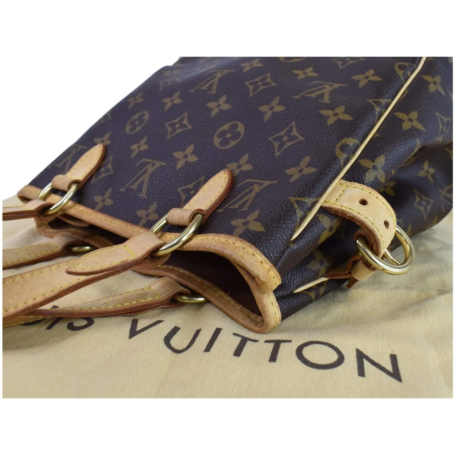LOUIS VUITTON Batignolles Vertical Monogram Canvas Tote Bag Brown - 25% OFF