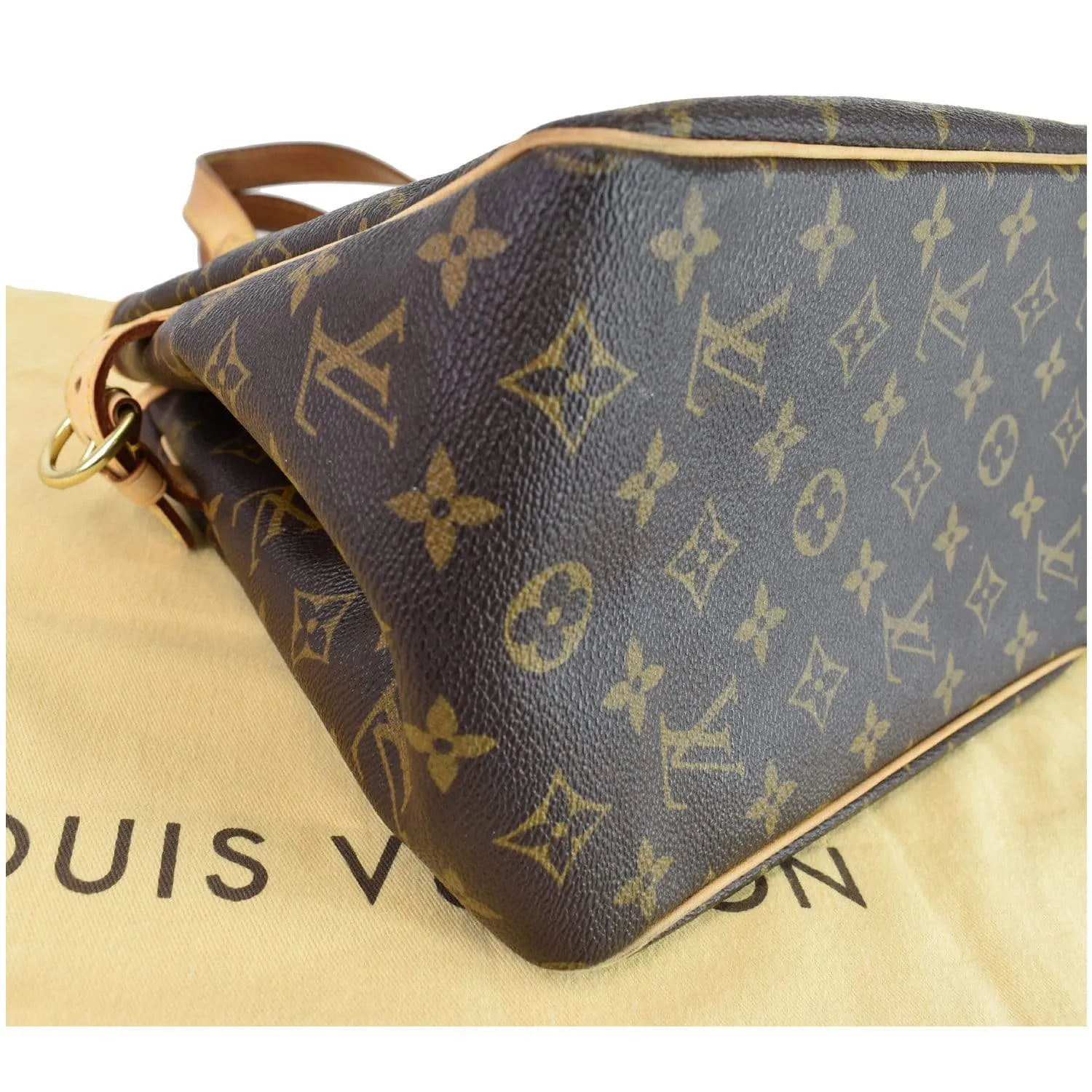 LOUIS VUITTON Batignolles Vertical Monogram Canvas Tote Bag Brown - 25% OFF