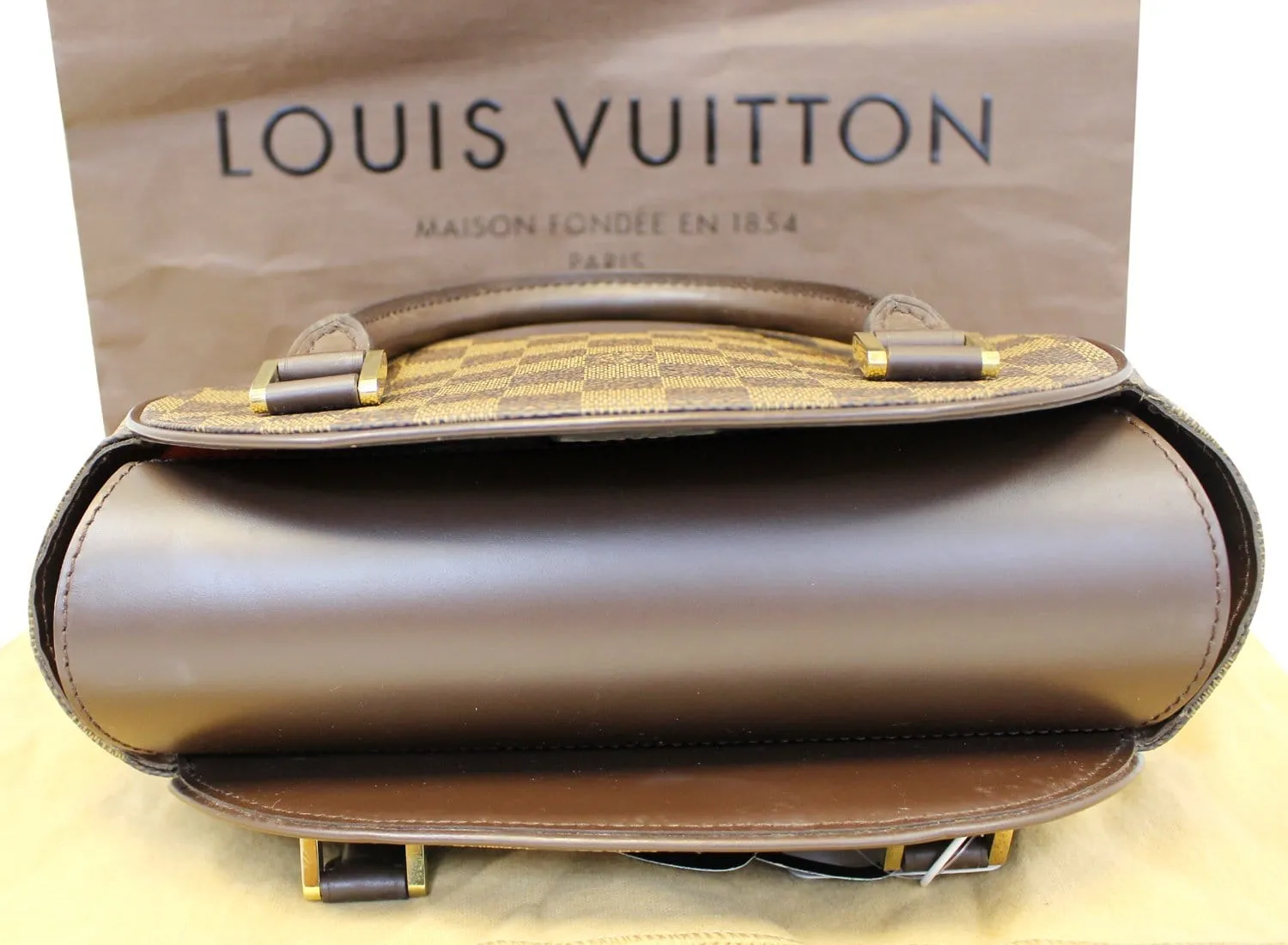 LOUIS VUITTON Damier Ebene Sarria Seau Tote Bag