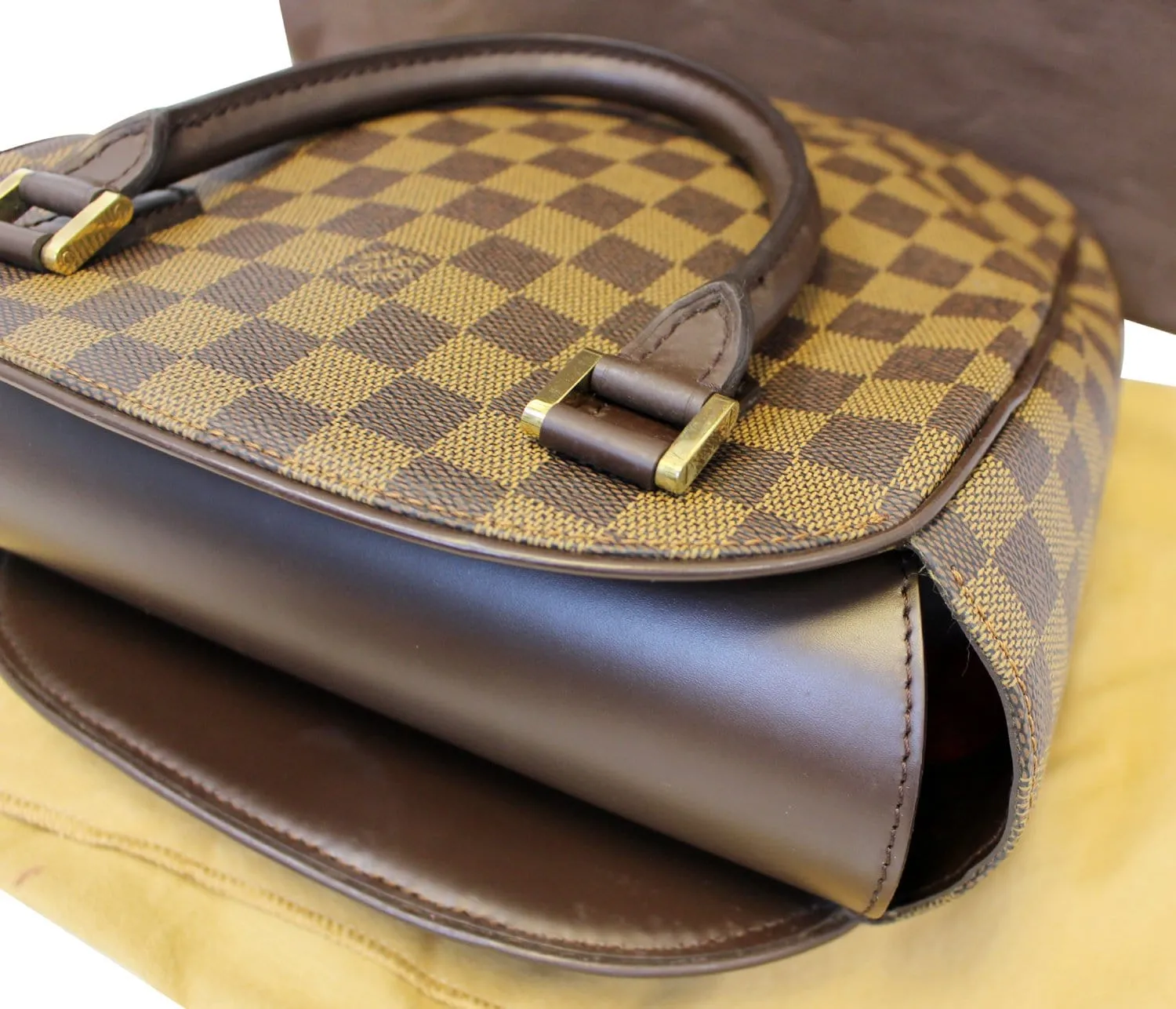 LOUIS VUITTON Damier Ebene Sarria Seau Tote Bag