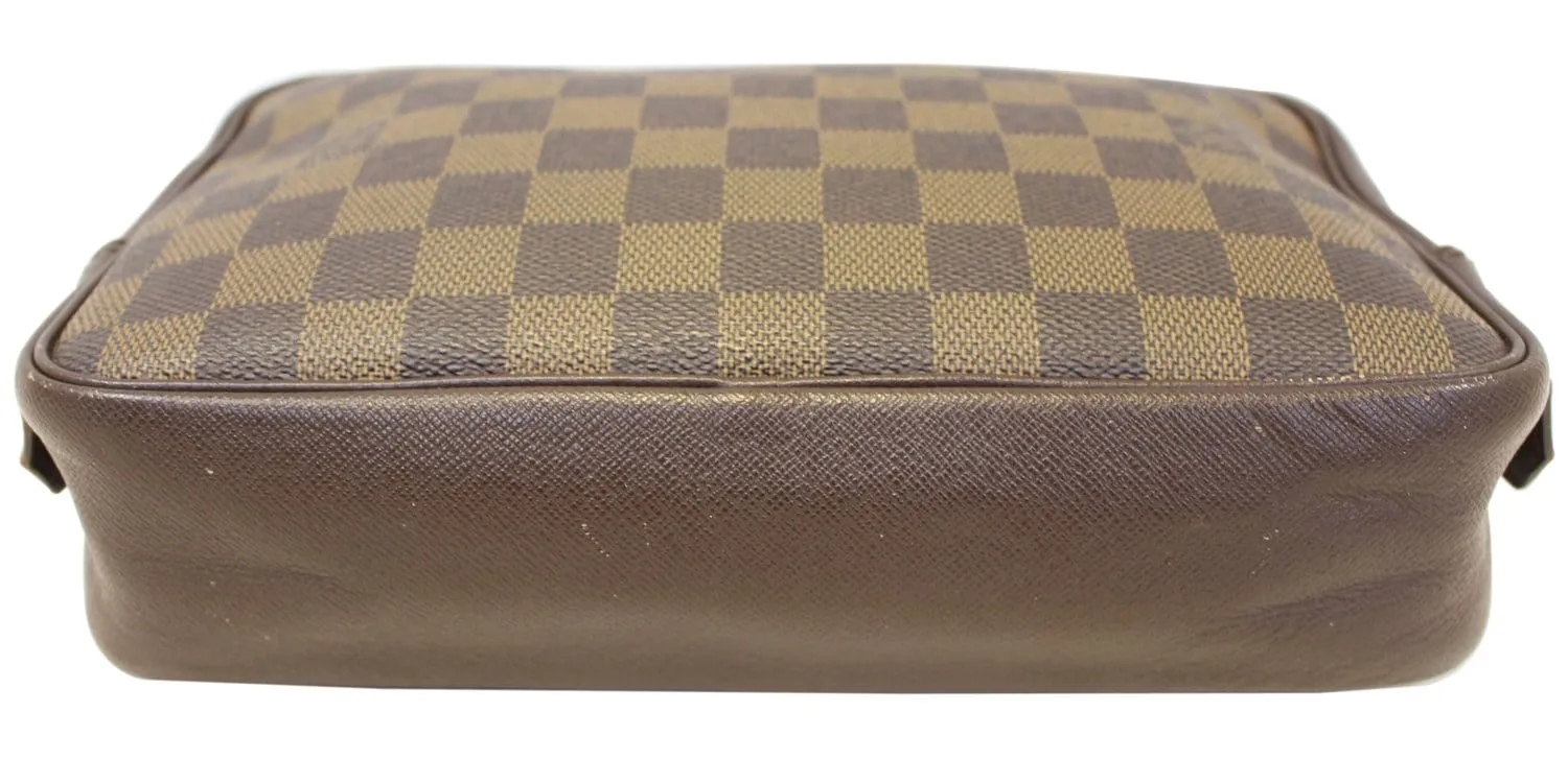 LOUIS VUITTON Damier Ebene Trousse Toilette Cosmetic Pouch - Sale