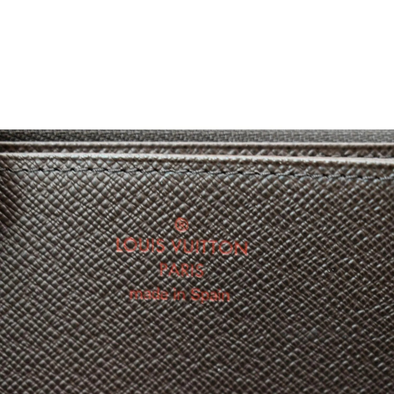 LOUIS VUITTON Damier Ebene Zippy Long Wallet Brown