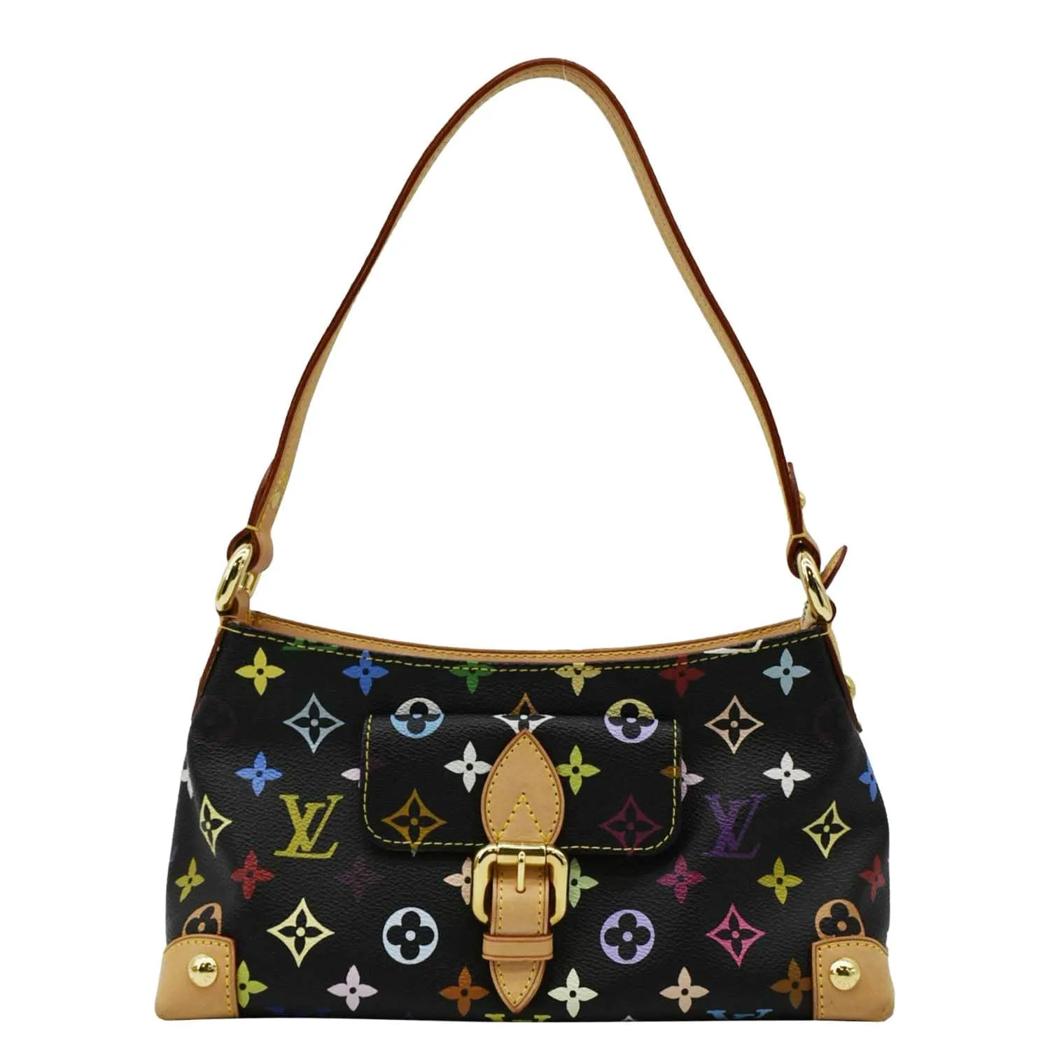 LOUIS VUITTON Eliza  Monogram Multicolor Shoulder Bag Black