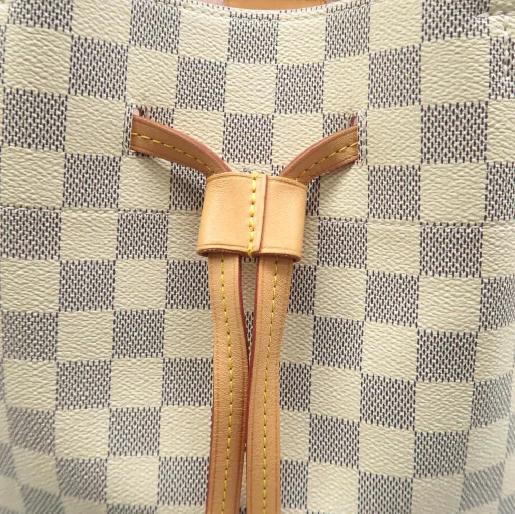 LOUIS VUITTON Girolata Damier Azur Shoulder Bag White