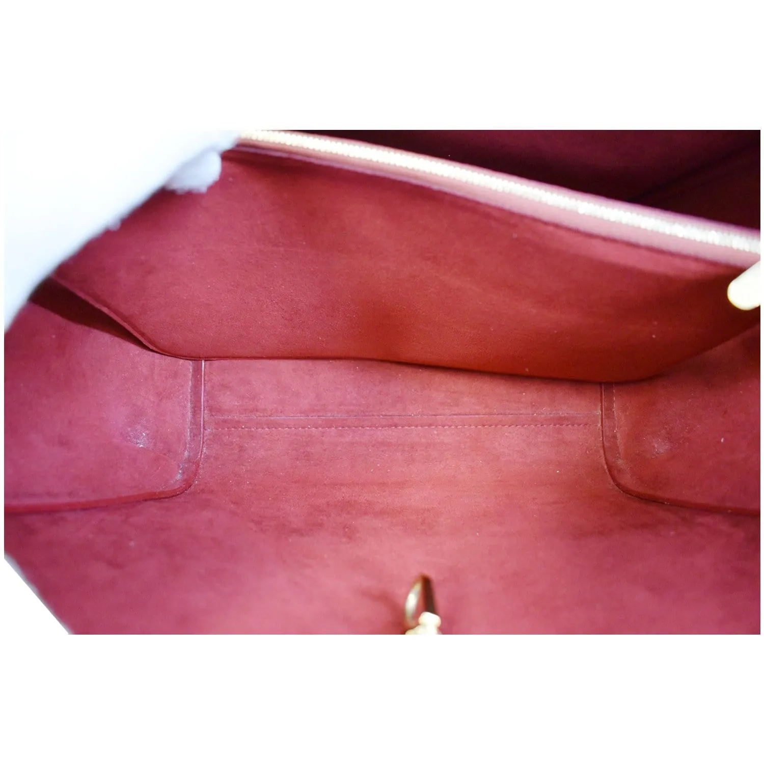 LOUIS VUITTON Kimono Monogram Calfskin Tote Bag Brown/Cerise