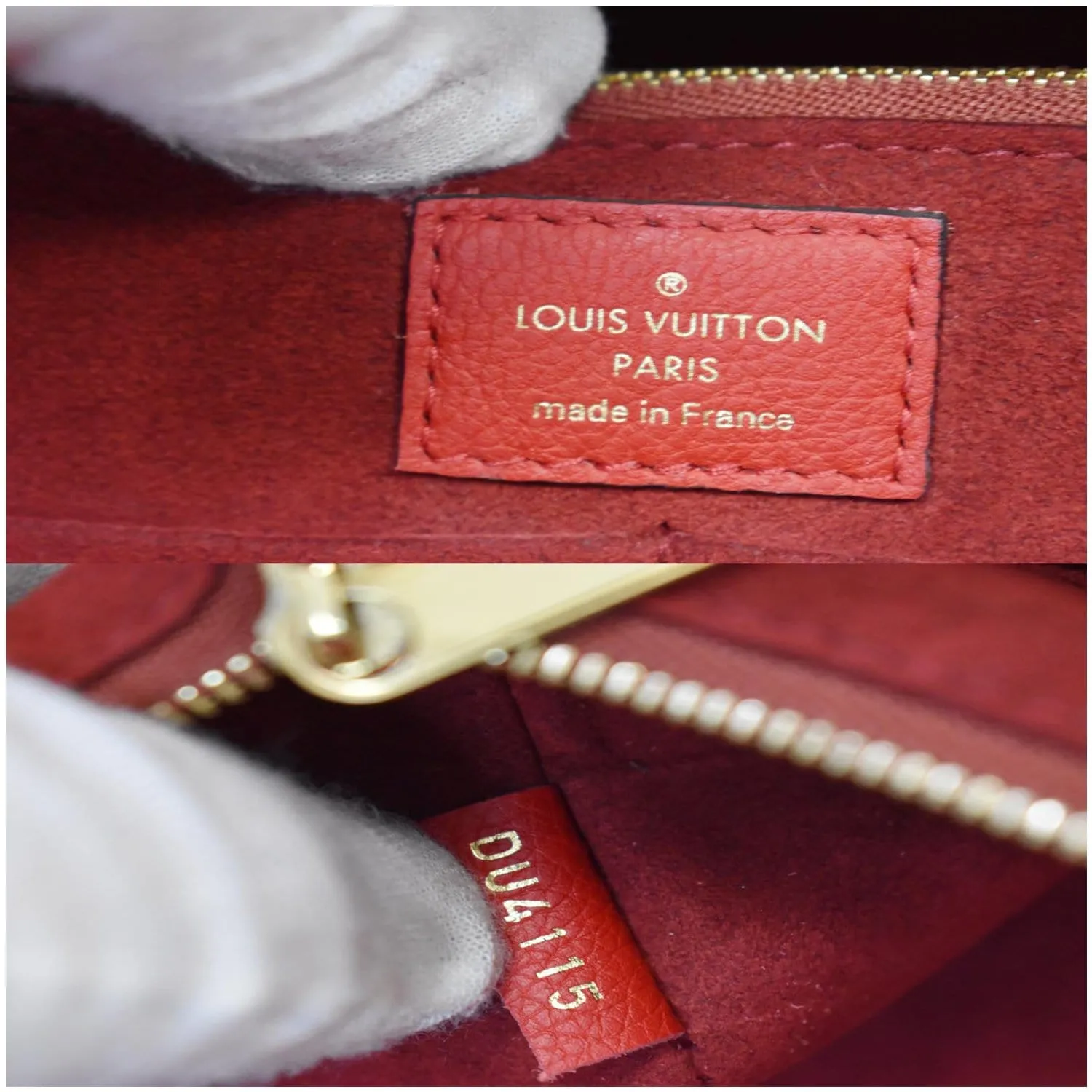LOUIS VUITTON Kimono Monogram Calfskin Tote Bag Brown/Cerise