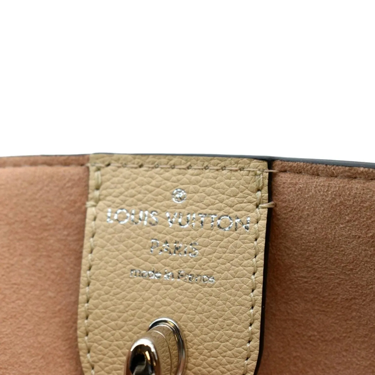 LOUIS VUITTON Lockme Cabas Leather Tote Bag Bicolor