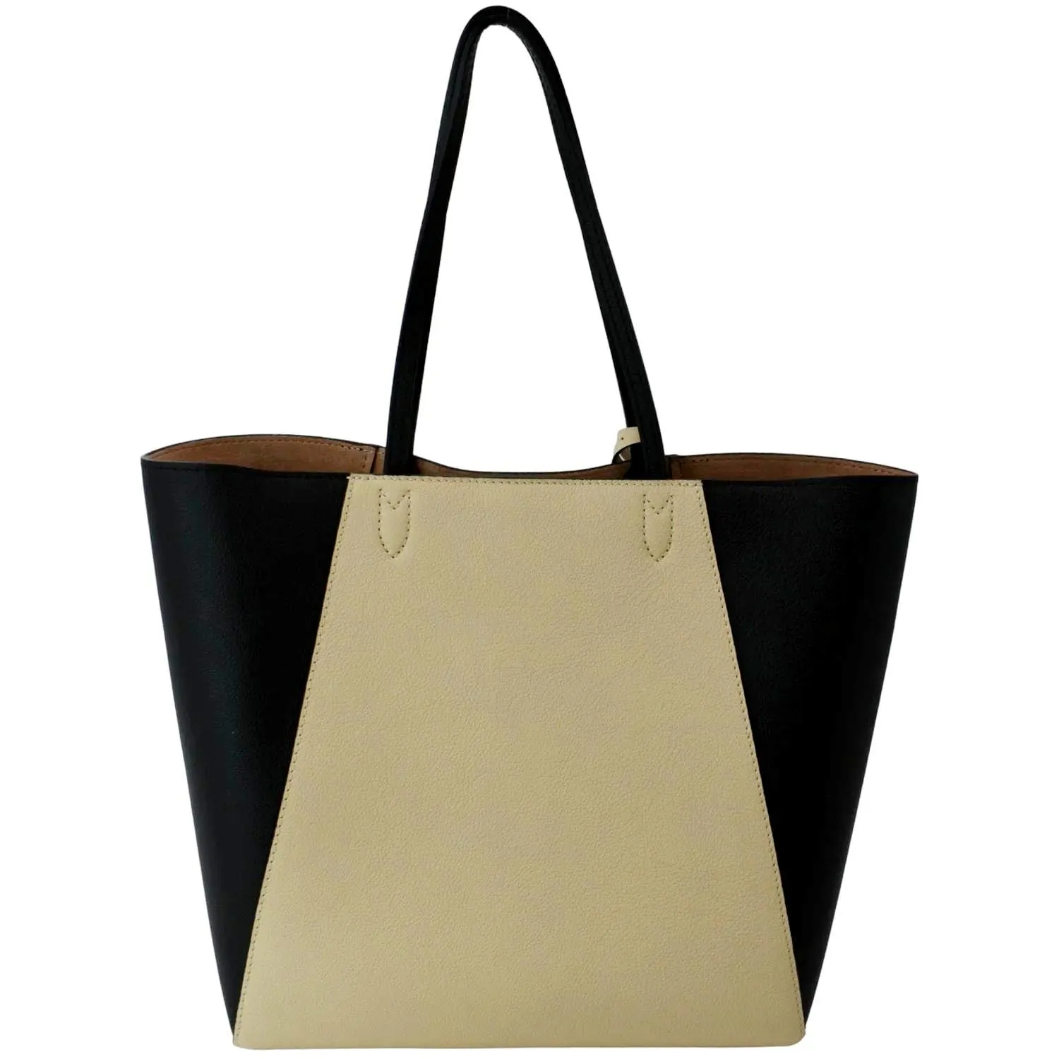 LOUIS VUITTON Lockme Cabas Leather Tote Bag Bicolor