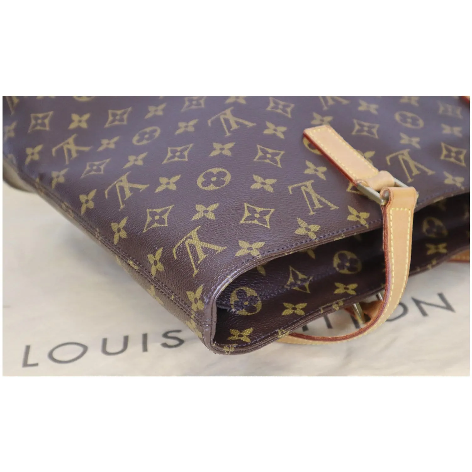 LOUIS VUITTON Luco Monogram Canvas Tote Bag Brown