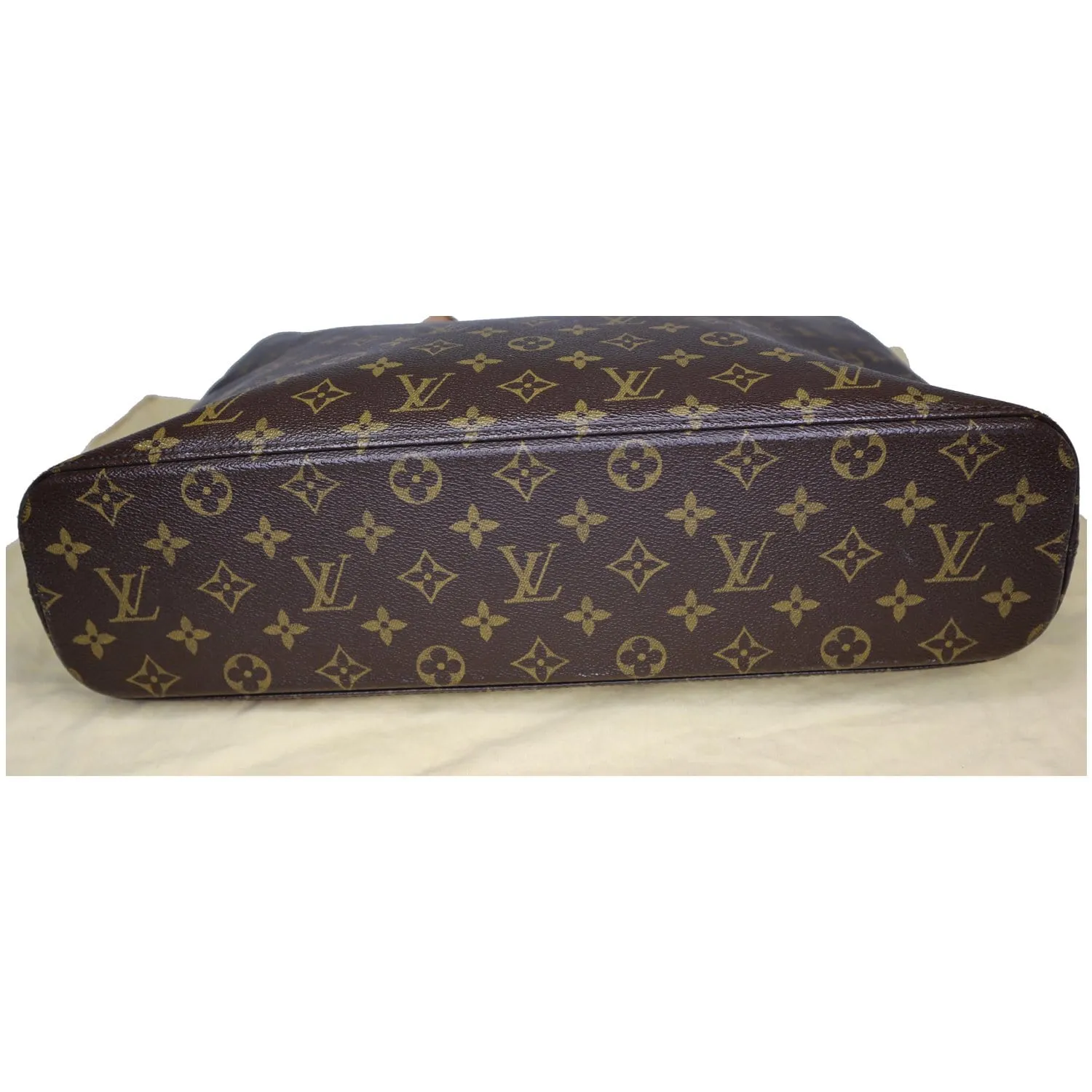 LOUIS VUITTON Luco Monogram Canvas Tote Bag Brown