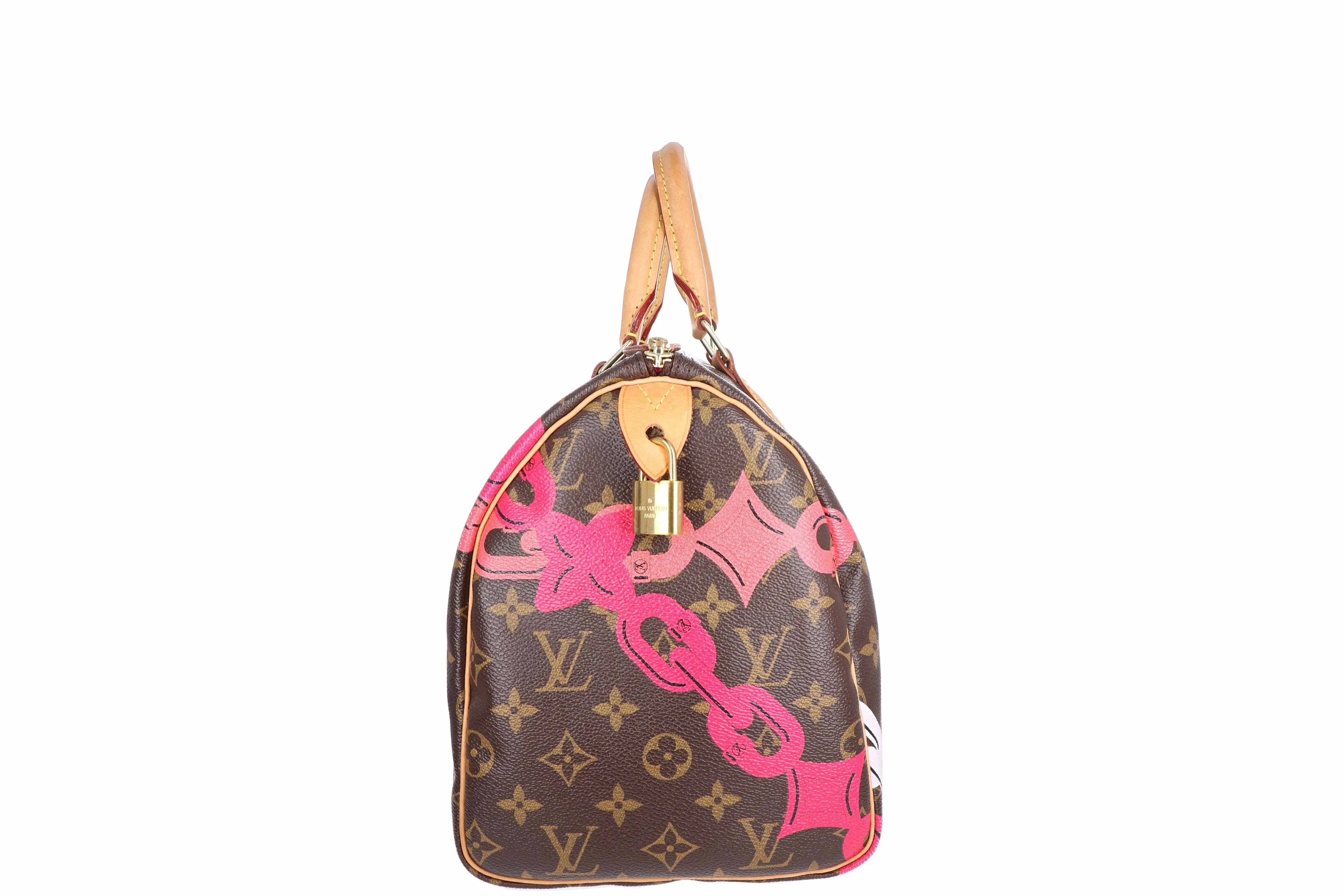 Louis Vuitton Monogram Chain Flower Speedy 30