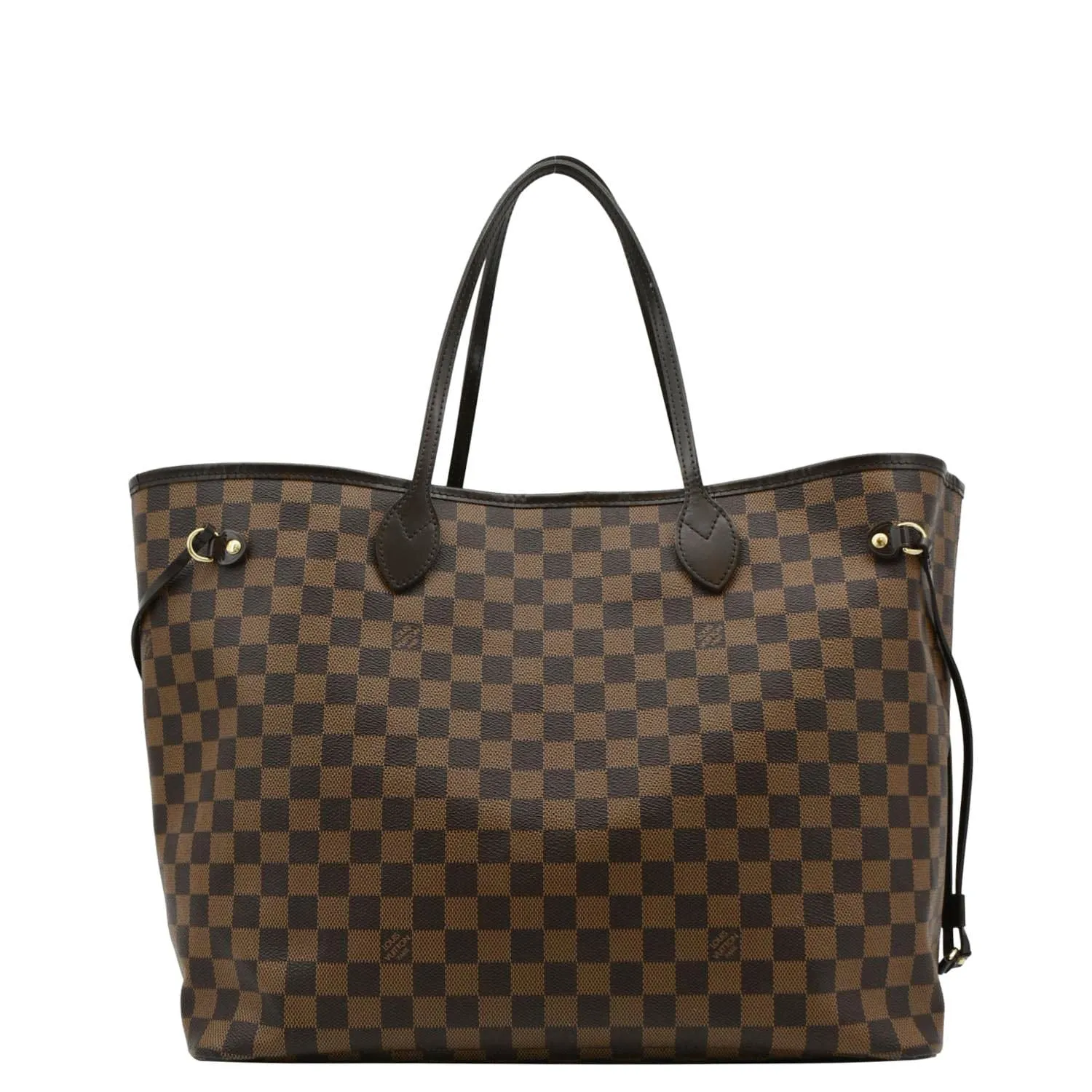 LOUIS VUITTON Neverfull GM Damier Ebene Tote Bag Brown