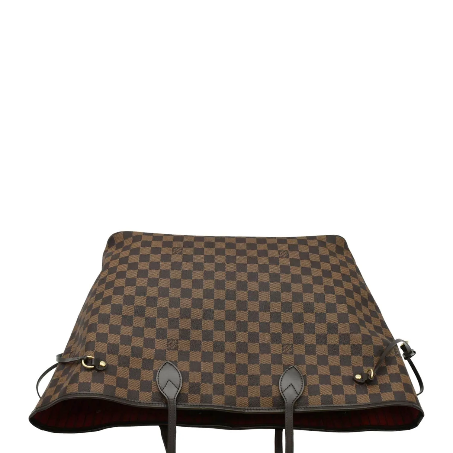 LOUIS VUITTON Neverfull GM Damier Ebene Tote Bag Brown