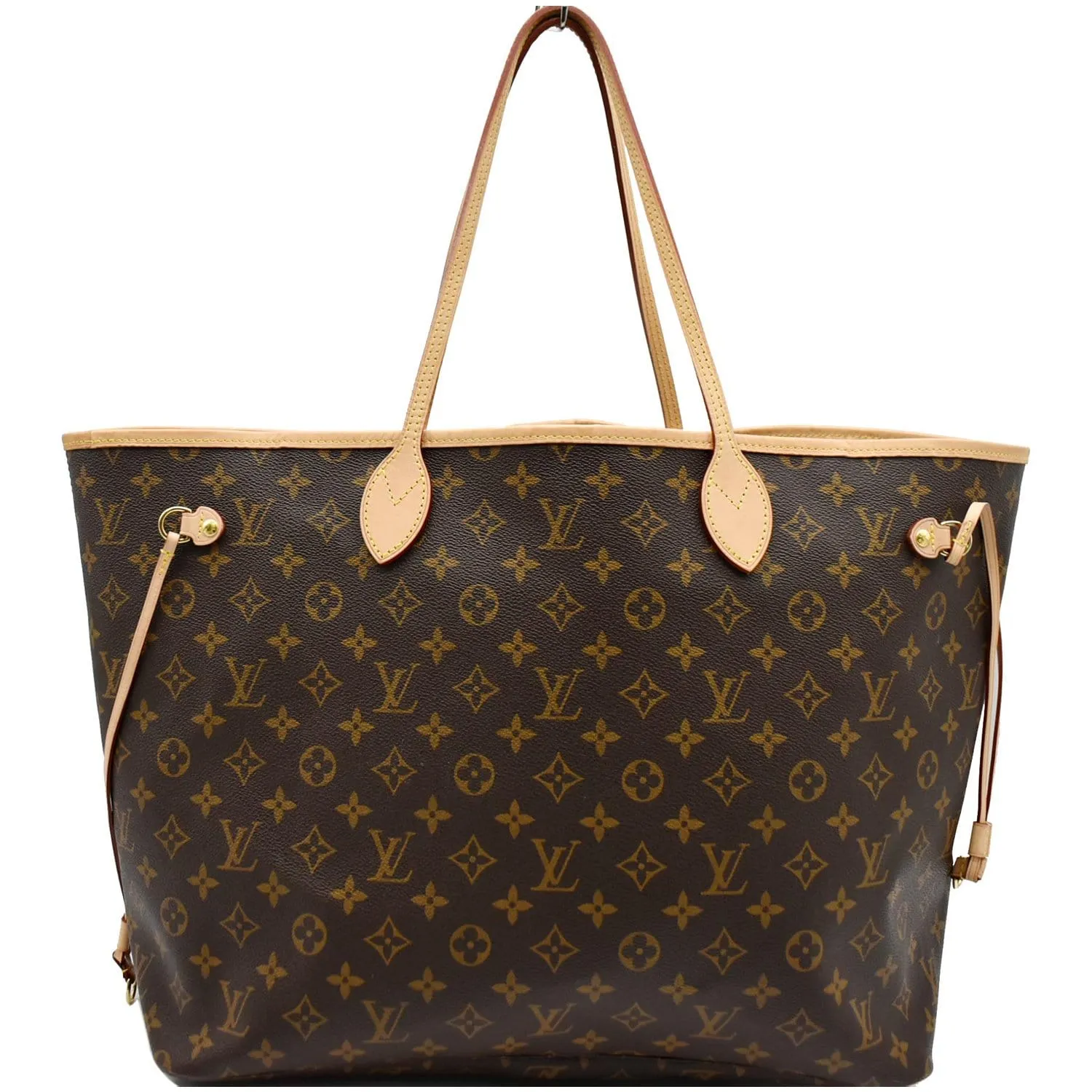 LOUIS VUITTON Neverfull GM Monogram Canvas Tote Bag Brown