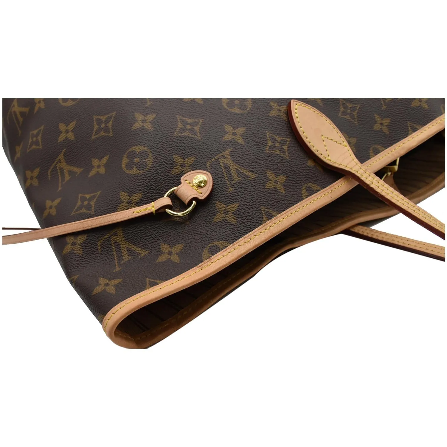 LOUIS VUITTON Neverfull GM Monogram Canvas Tote Bag Brown