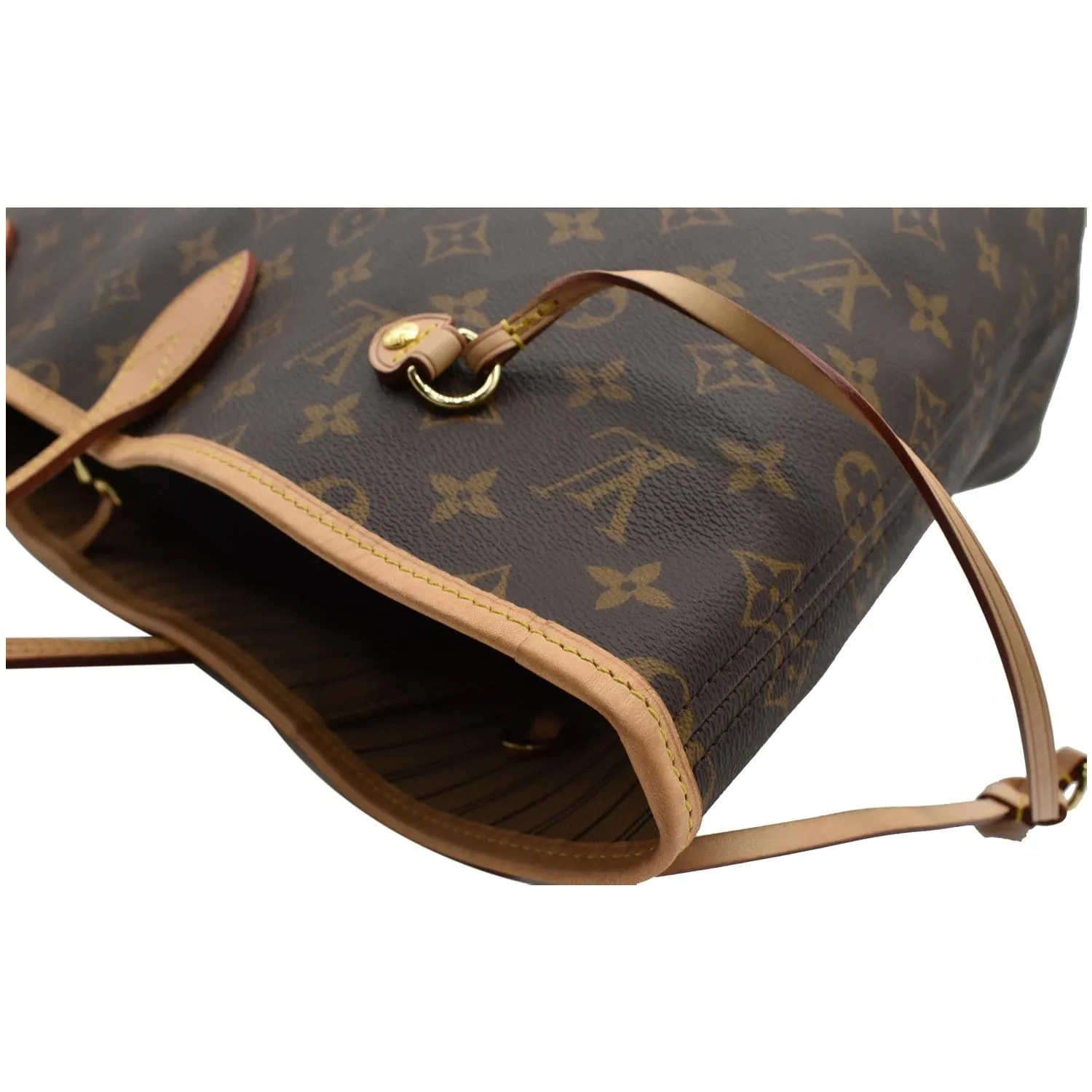 LOUIS VUITTON Neverfull GM Monogram Canvas Tote Bag Brown