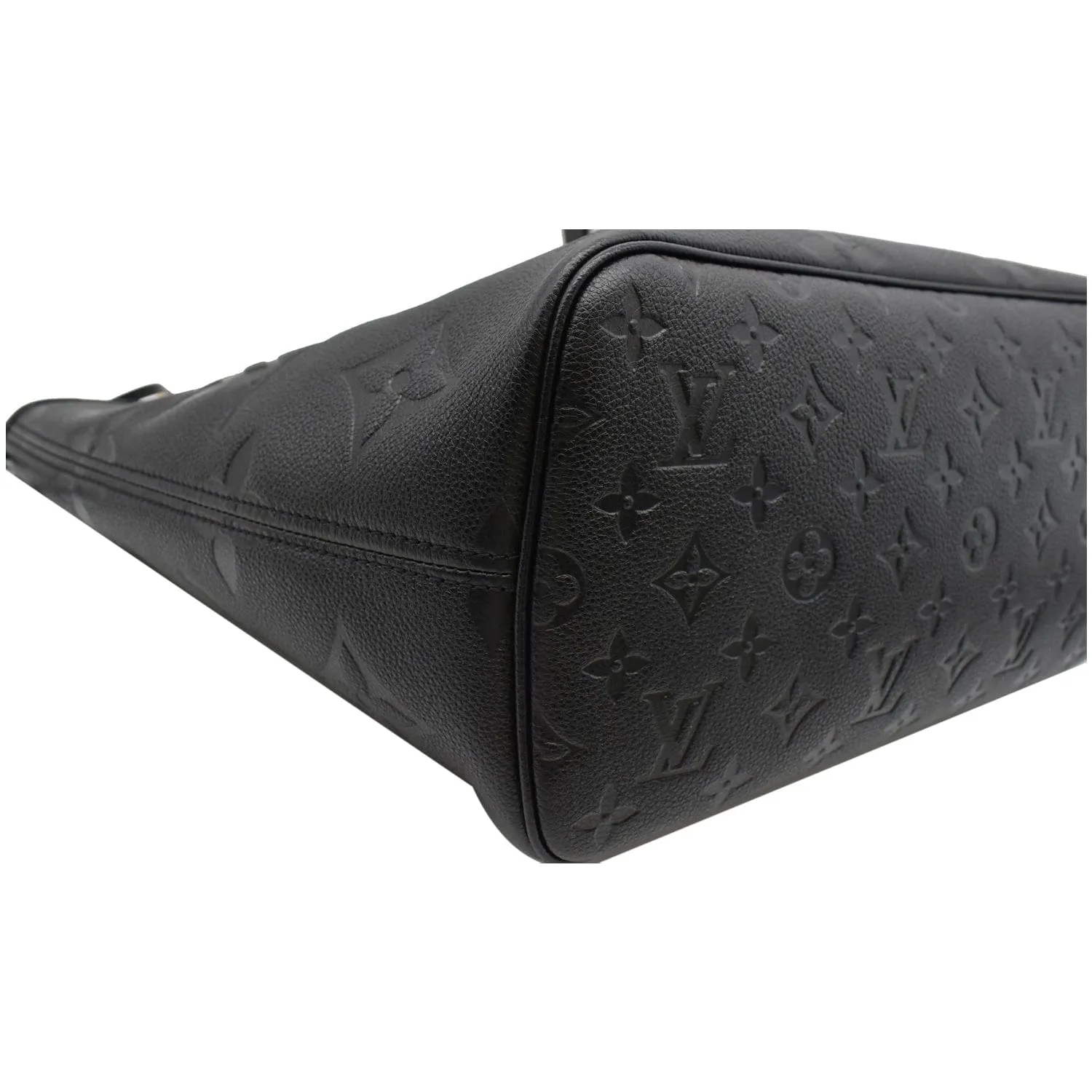 LOUIS VUITTON Neverfull MM Monogram Empreinte Tote Bag Black