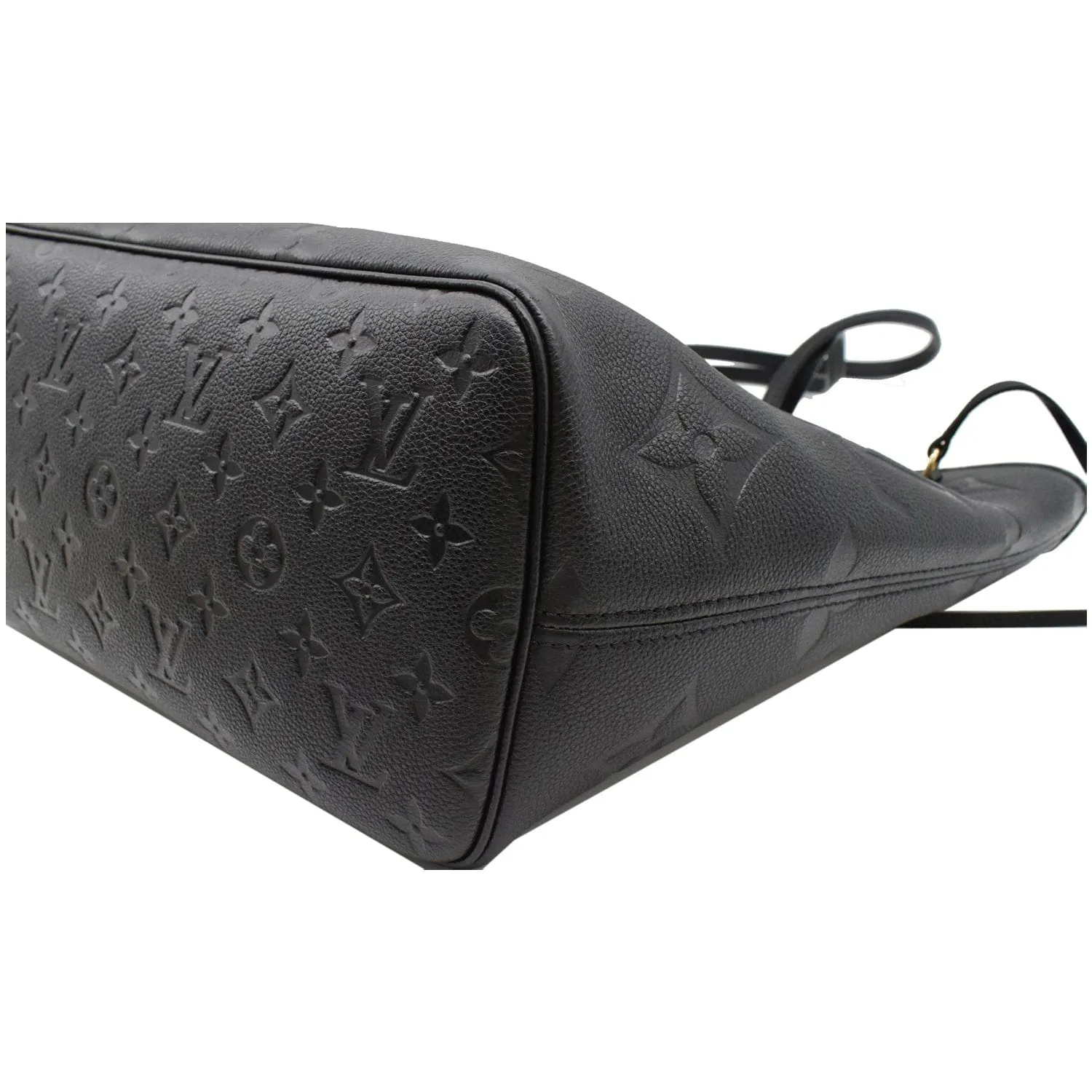 LOUIS VUITTON Neverfull MM Monogram Empreinte Tote Bag Black
